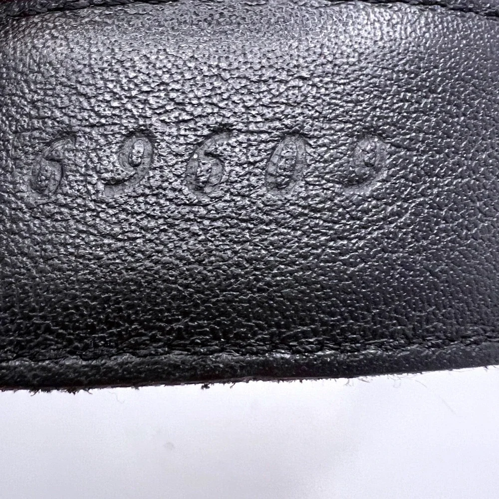 FootJoy Mens Black Lizard Embossed Leather Golf Belt Silver Buckle Size‎ 38